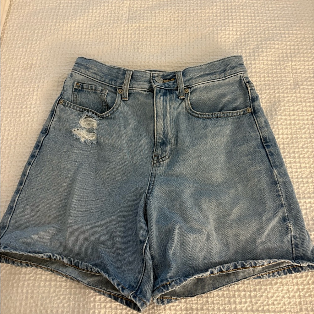 Uniqlo Light Blue Jean Shorts